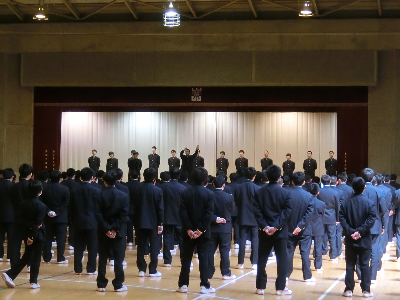 岩手中学校応援歌練習最終日