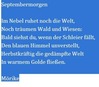 Septembermorgen