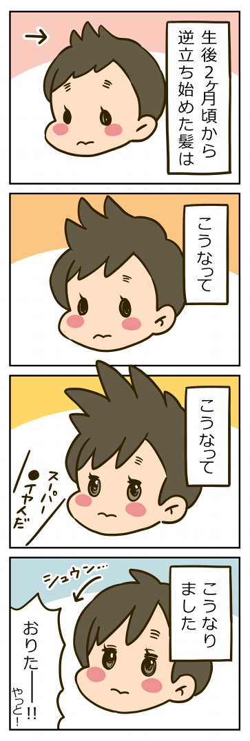 髪型 0歳6ヶ月 いずみえもの子育て絵日記 髪型 0歳6ヶ月 いずみえもの子育て絵日記