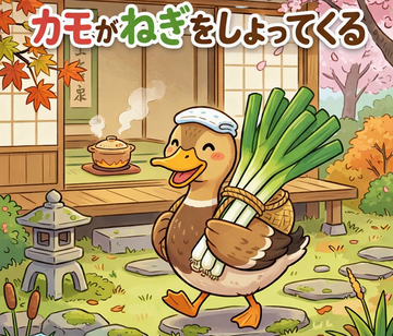 カモがねぎをしょってくる