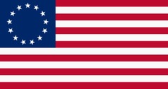 アメリカの国旗独立時1
