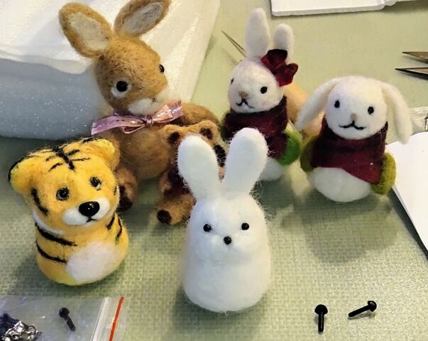 羊毛フェルト／干支飾り『うさぎ』を作りました！ : 出来たをさがそ！