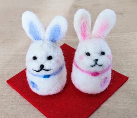 羊毛フェルト／干支飾り『うさぎ』を作りました！ : 出来たをさがそ！