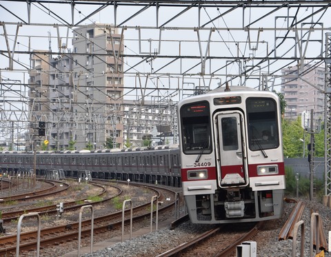 東武３００００系　３１６０９Ｆ＋３１４０９Ｆ　北千住～牛田 (3)