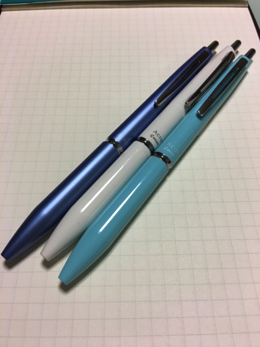 クビレがいいね Pilot 油性ボールペン アクロ1000 文房具大好きオヤジの 前世は きっと文房具