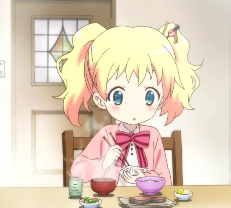 画像あり きんいろモザイク 食事シーンだけで全部かわいいとはこれ如何に アニメについて知りたいな Japanese Anime