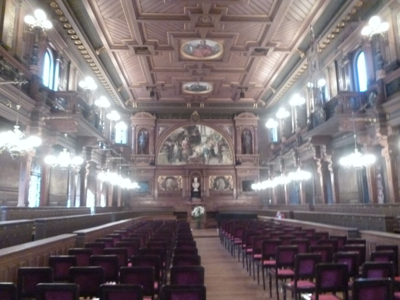 ハイデルベルク 大学旧校舎の記念講堂 ドイツ語通訳 ドイツ旅行ガイド藤島の旅がらす日記