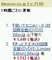 アマゾンcd売上ランキング ジャニーズ関連好調 Jnews1