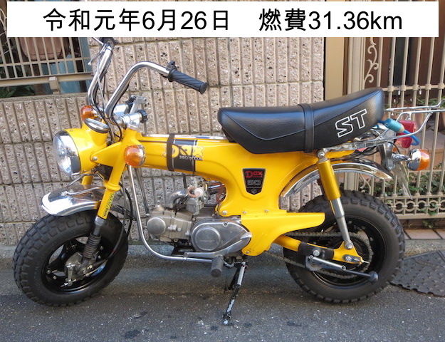 Dax St50ez cc改造 燃費の計測 61km 72 My Old Dahon S