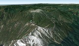 茶臼岳からの光岳