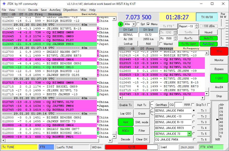 JTDX v2.1.0-rc147 x64 64ビット版 送信レベル問題発生 : 向島 JTDX v2.1.0-rc147 x64 64ビット版 送信レベル問題発生 : 向島