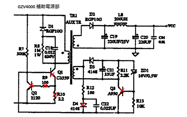 GZV4000故障部品