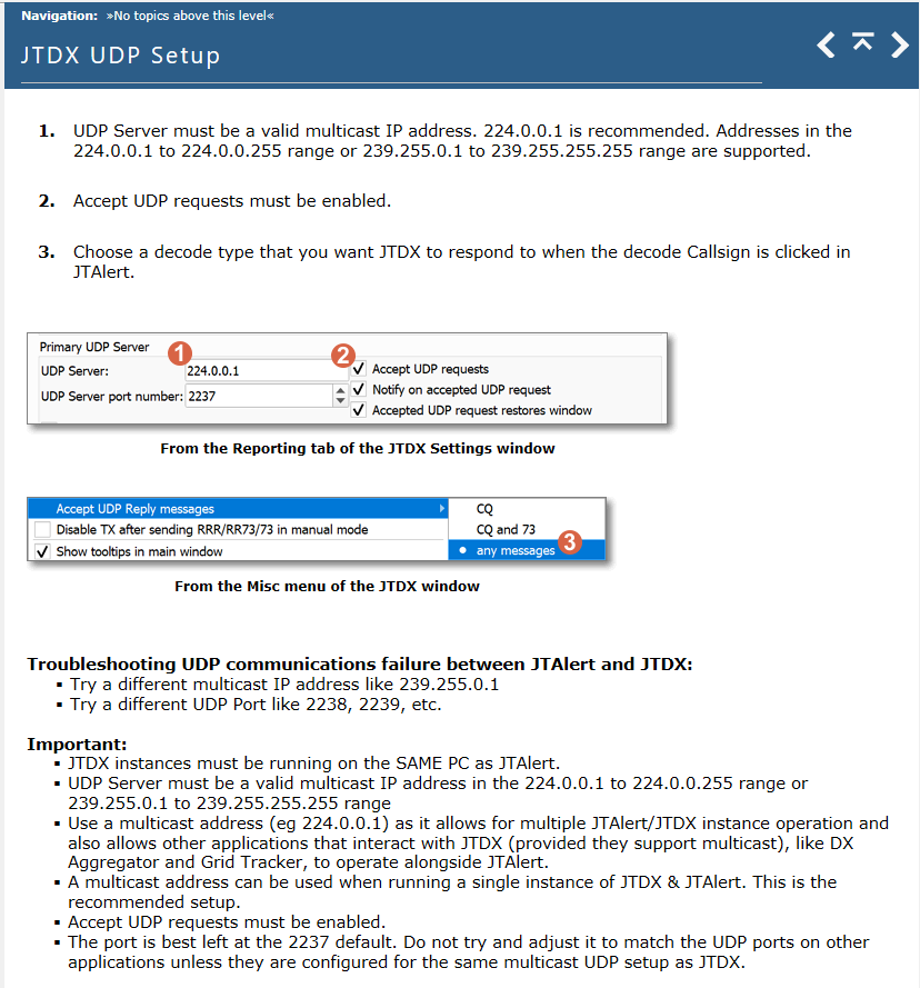 WSJT-X/JTDX+JTAlert マルチキャストIPアドレス設定 : 向島 WSJT-X/JTDX+JTAlert マルチキャストIPアドレス設定 : 向島
