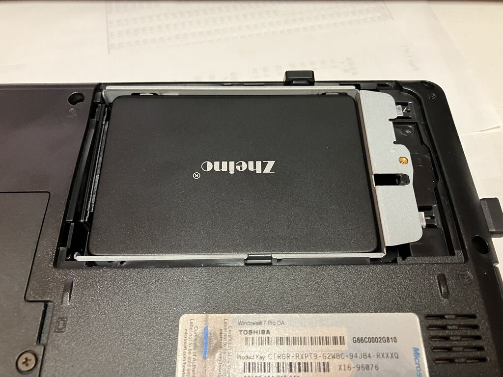 Dynabook B451/D SSD換装 GPTをMBRに変換 : 向島ポンポコ日記