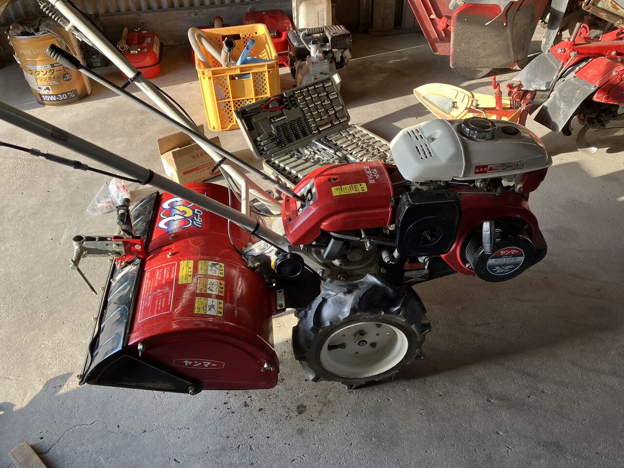 管理機 ヤンマー ポチ 耕運爪交換 : 向島ポンポコ日記