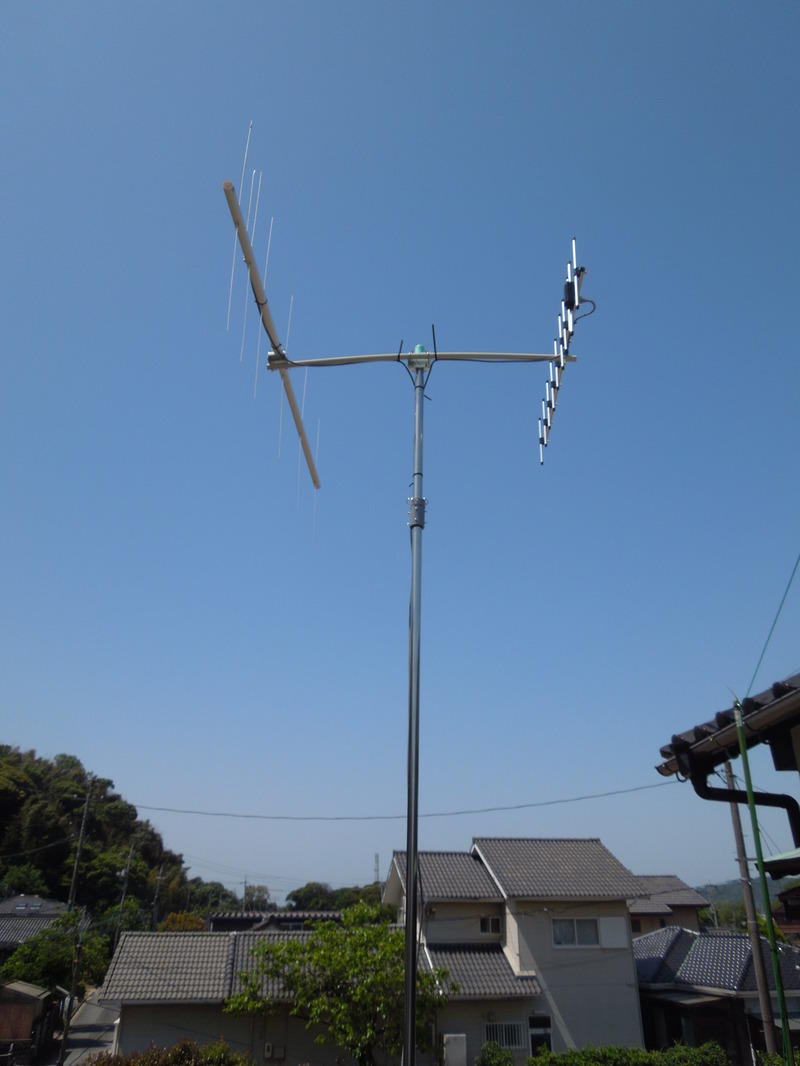 430MHz 自作八木アンテナ vs ダイヤモンド A430S10R 性能比較