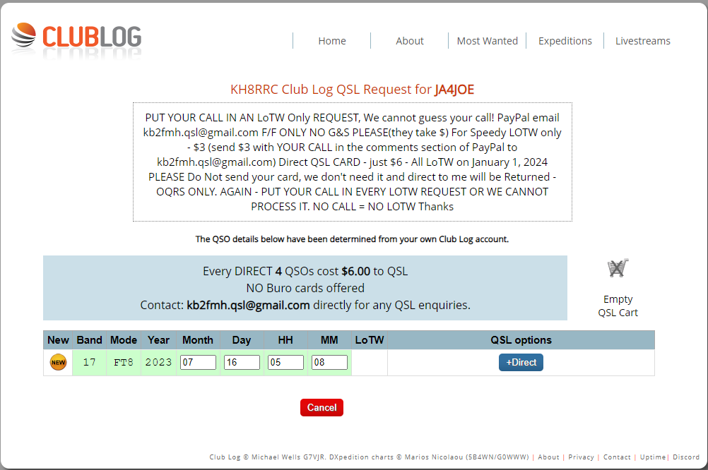 KH8RRC アメリカ領サモア PayPalで3ドル送った : 向島ポンポコ日記 KH8RRC アメリカ領サモア PayPalで3ドル送った : 向島ポンポコ日記