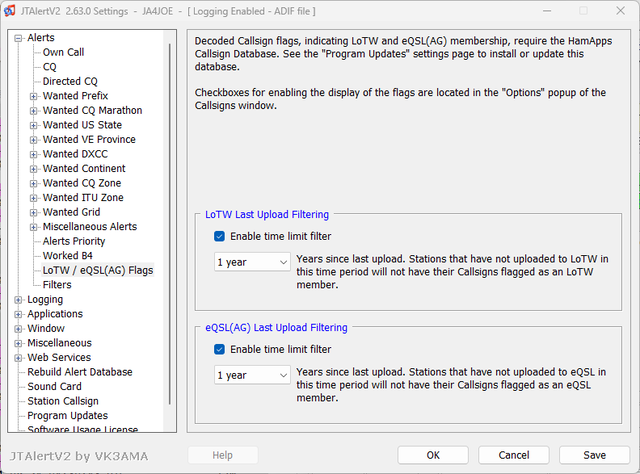 JTAlert 2.63.0 バージョンアップ : 向島ポンポコ日記