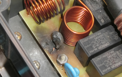 焼損コンデンサー