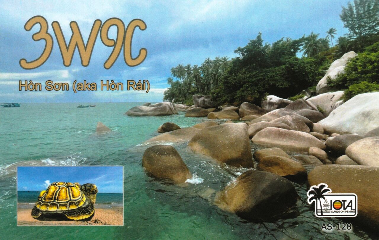 西の果てから「じゃぱ～ん」を叫ぶ : IOTA 近着のQSL 1枚 AS-128 Rai Island 3W9C