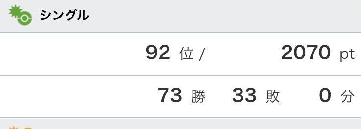 S2シングル最高70 負けは許されないジャックのレート考察 S2シングル最高70 負けは許されないジャックのレート考察