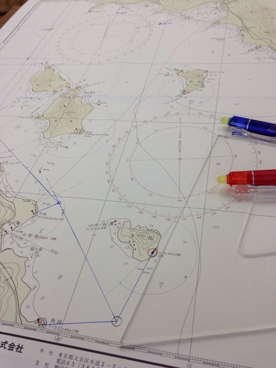 海図中心の学科講習 富山湾で釣れ釣れなるままに