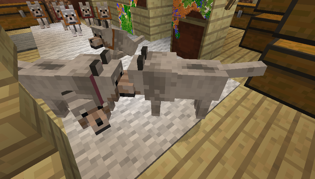 狼ｓとスケルトン マルチプレイなのにてんでなマインクラフト