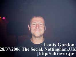 Louis Gordon after gig@ 28/07/2006 The Social Nottingham