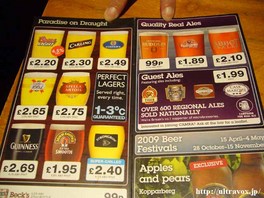 Beer Menu