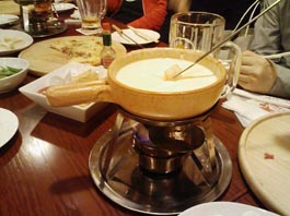 1次会 チーズフォンデュ