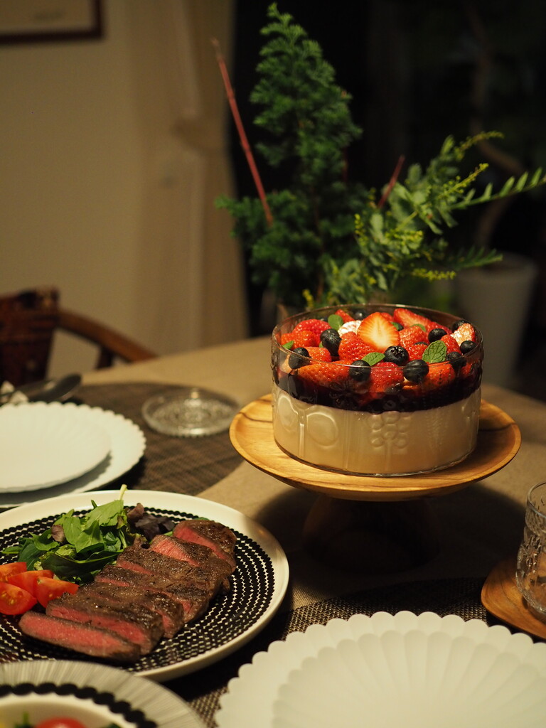 CHABATREE チャバツリー 木製 ケーキスタンド Lサイズ 食卓でも