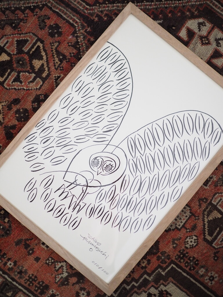 山口一郎さん　動物　鳥　梟　原画　Mサイズ 山口一郎さん 動物 鳥 梟 原画 Mサイズ （大好きな画家さんの