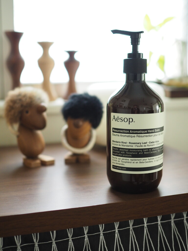 Aesop ハンドバーム ポンプ式　500ml 愛用のハンドバーム、やっぱりポンプ式は使いやすい！ : Jamのおうち