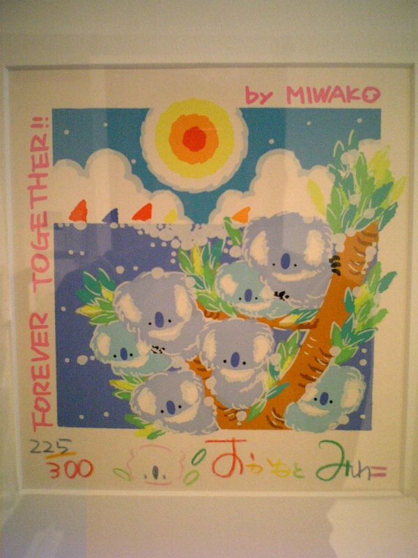 おかもとみわこ さんの シルクスクリーン（マンボウ）