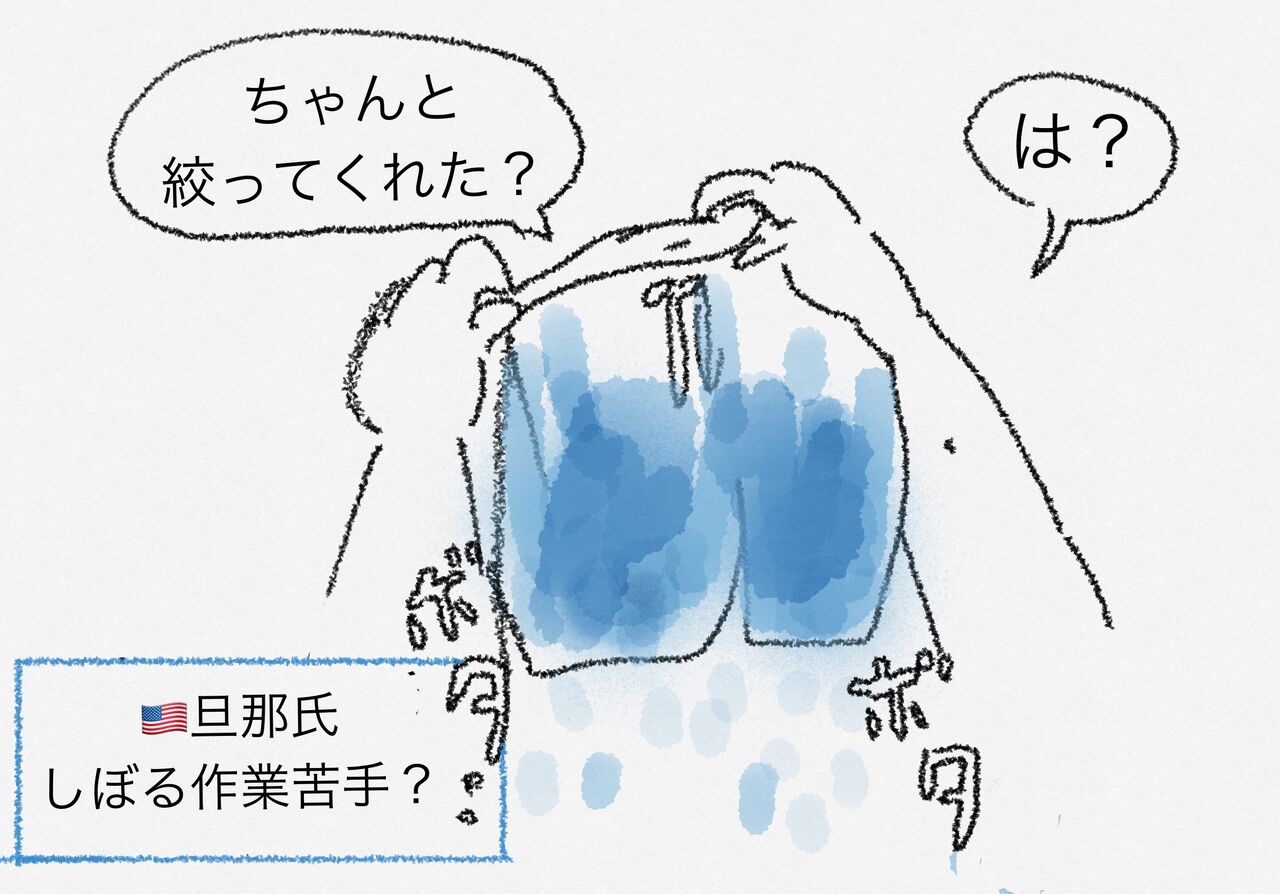 ハイブリッドキッズ育児日誌〜コレってあるあるですか?〜:アメリカンってぞうきん絞りとかするの?