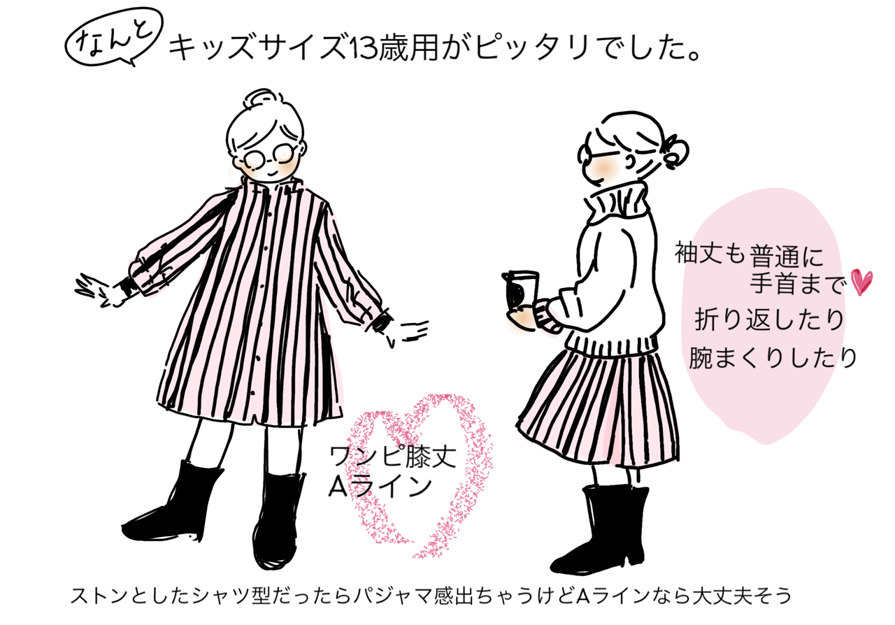 Uniqlo Marimekko aw キッズラインのサイズ感 ハイブリッドキッズ育児日誌 コレってあるあるですか