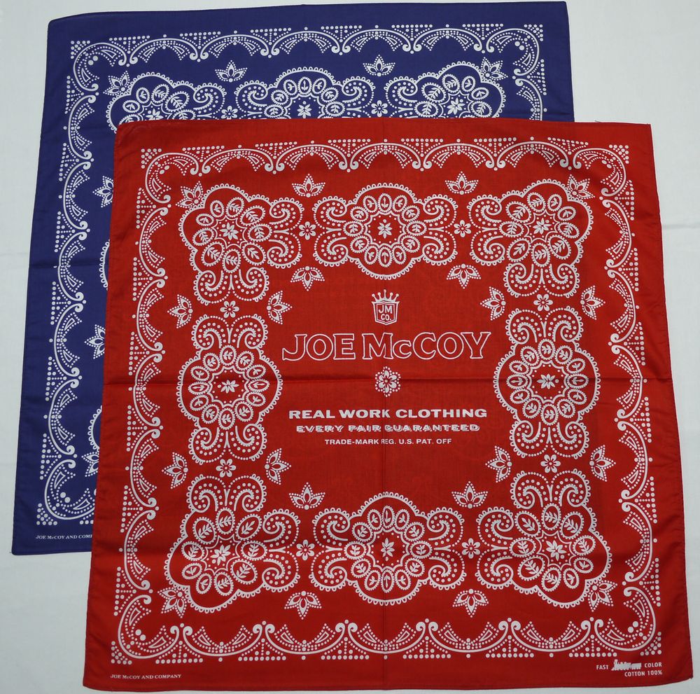 リアルマッコイズ JOE MCCOY クロス バンダナ BLACK 完売品 リアル