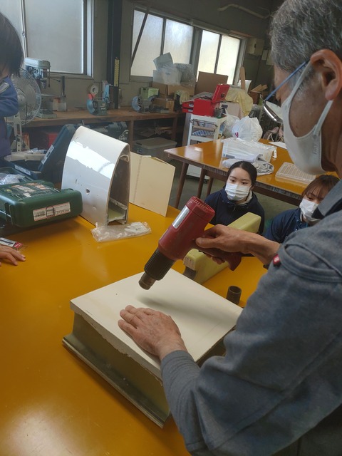 整備講習会2ヒートガンで補修