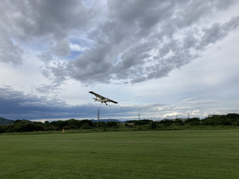 ハスキーの着陸、H野さん