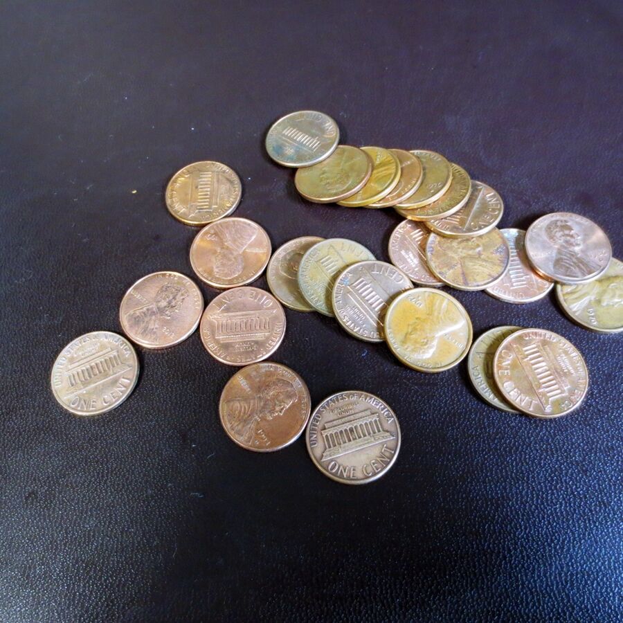 アメリカ 1セント硬貨 3種類を磨く : おっさんの徒然なる日々