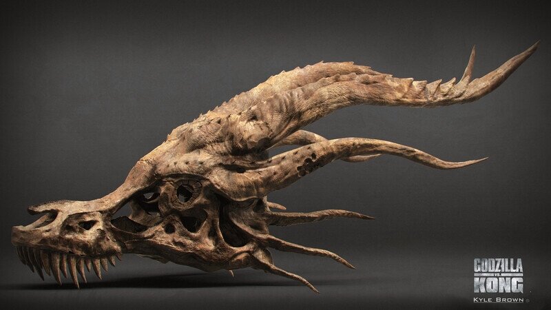 ゴジラスカル Godzilla skull ガレージキット 頭骨 頭蓋骨 Sci-Fi