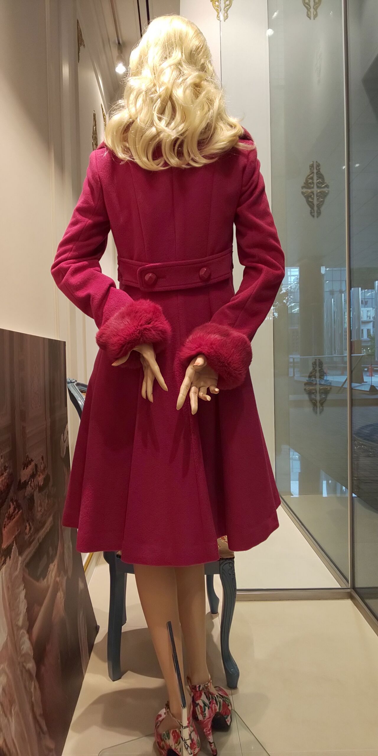 極美品☆ ジーザスディアマンテ　ラビットファー　プリンセスコート　サイズ40 極美品☆ ジーザスディアマンテ ラビットファー プリンセスコート