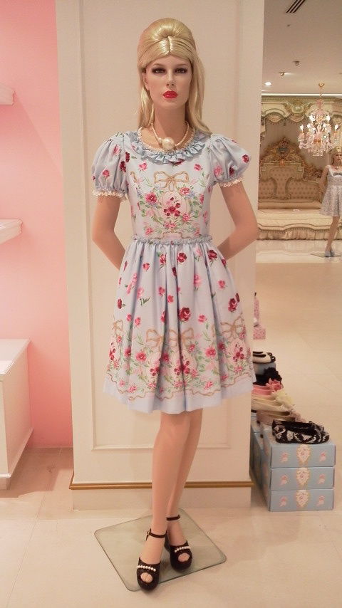 ジーザスディアマンテ 新バレリーナワンピ サックス JESUS DIAMANTE