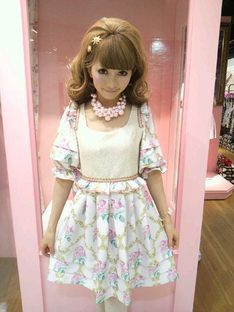 ☆Sale80％OFF☆ロココドールワンピ☆ベルサイユローズ柄ピンク、40