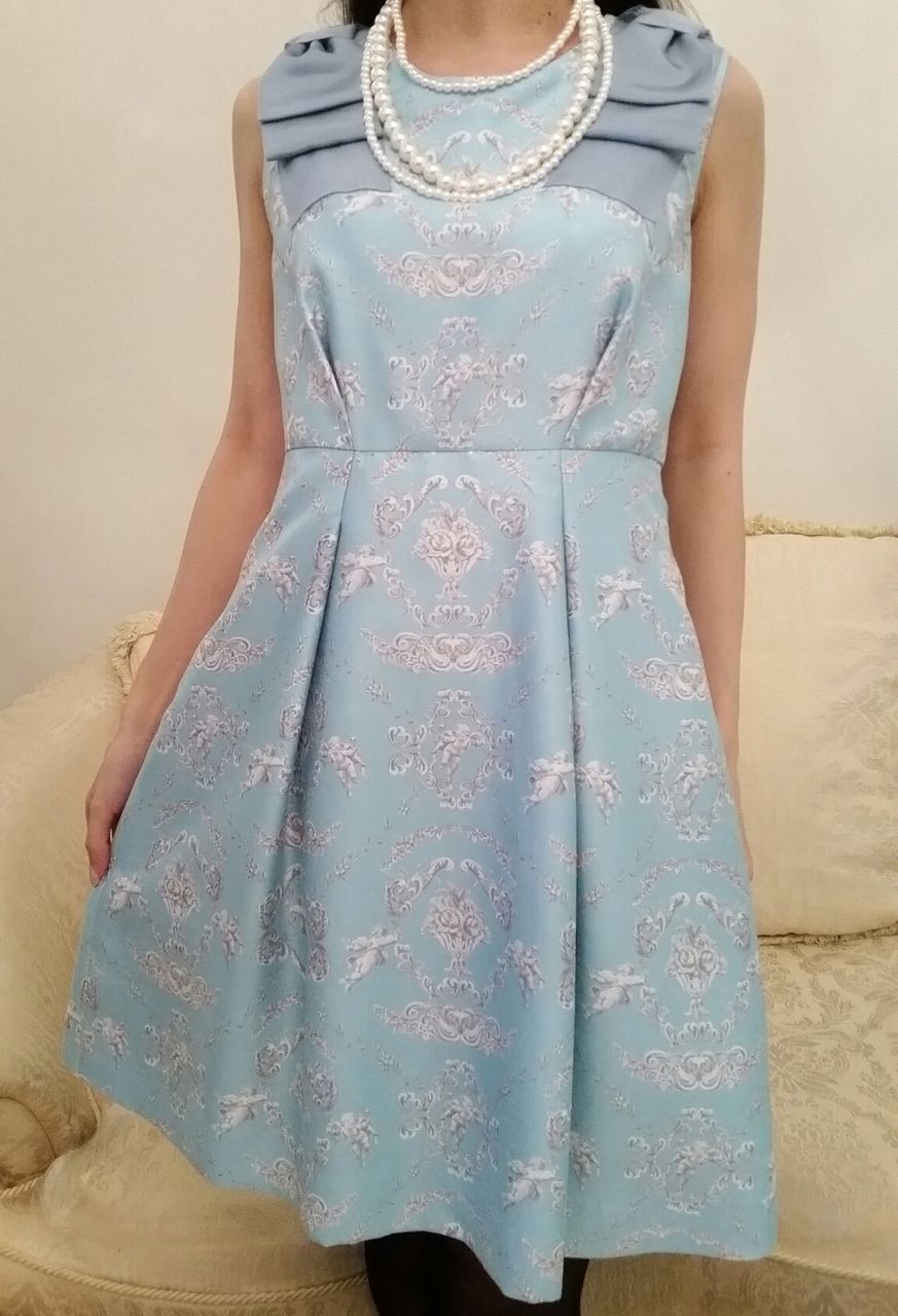 本日入荷しました♡ラグジュアリボンワンピⅡ バロックAngel柄Baby  