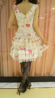 ジャスミンワンピ♪復活ぼかし薔薇柄サックス♪ : ♡Atelier Diamante