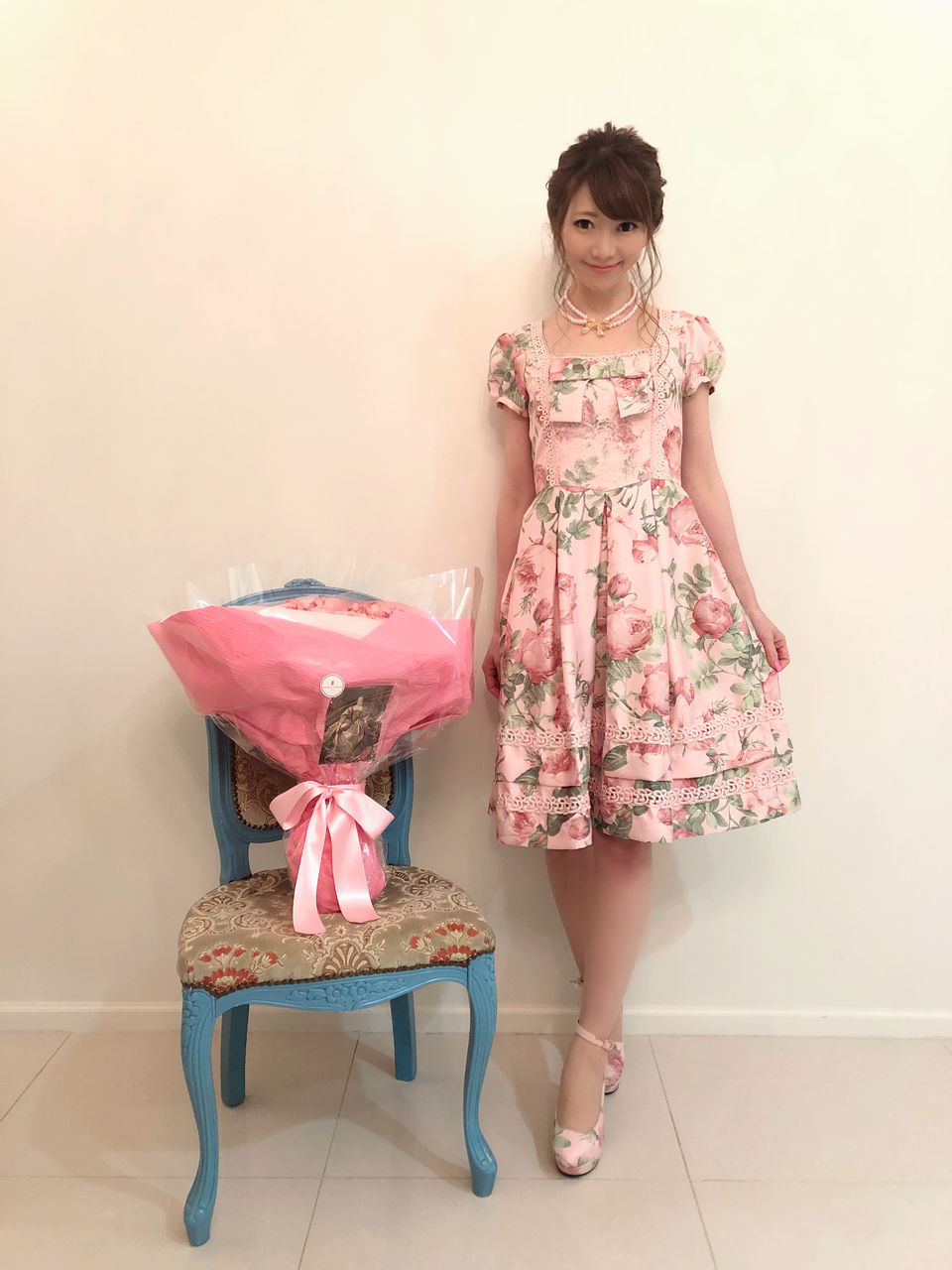 ☆人気カラー☆メリーベルドールワンピ☆メリーベルローズ柄ローズ、40