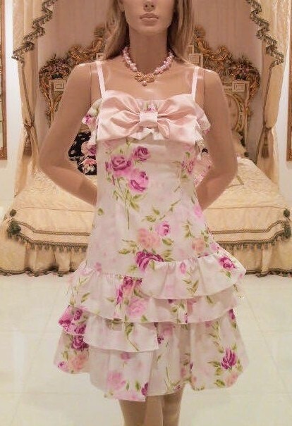 秋ぼかし薔薇 ♡ ジーザスディアマンテ ヴィクトリアワンピ 38 M 売れています☆ビクトリアワンピ復活ぼかしバラ柄70%OFF☆完売