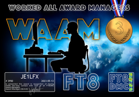 JE1LFX-WAAM-III_FT8DMC