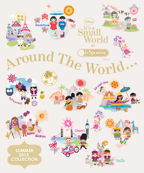 レスポートサック Lesportsac ディズニー コラボ It S A Small World バッグ 好きです 薄い本 レスポートサック Lesportsac ディズニー コラボ It S A Small World バッグ 好きです 薄い本